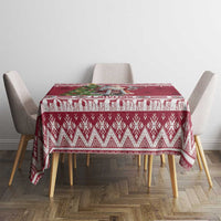 Latvia Christmas Tablecloth Ziemassvetku Vecitis Christmas Pattern - Wonder Print Shop