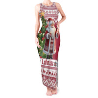 Latvia Christmas Tank Maxi Dress Ziemassvetku Vecitis Christmas Pattern - Wonder Print Shop