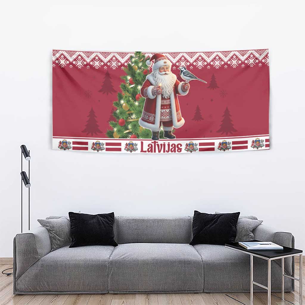 Latvia Christmas Tapestry Ziemassvetku Vecitis Christmas Pattern - Wonder Print Shop