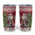 Latvia Christmas Tumbler Cup Ziemassvetku Vecitis Christmas Pattern - Wonder Print Shop