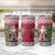 Latvia Christmas Tumbler Cup Ziemassvetku Vecitis Christmas Pattern - Wonder Print Shop
