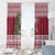 Latvia Christmas Window Curtain Ziemassvetku Vecitis Christmas Pattern - Wonder Print Shop