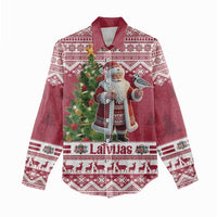 Latvia Christmas Women Casual Shirt Ziemassvetku Vecitis Christmas Pattern - Wonder Print Shop