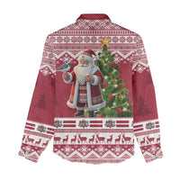 Latvia Christmas Women Casual Shirt Ziemassvetku Vecitis Christmas Pattern - Wonder Print Shop