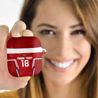 Custom Russia Football AirPods Case Red Eagle Spirit - Wonder Print Shop