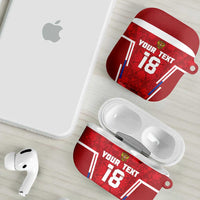Custom Russia Football AirPods Case Red Eagle Spirit - Wonder Print Shop