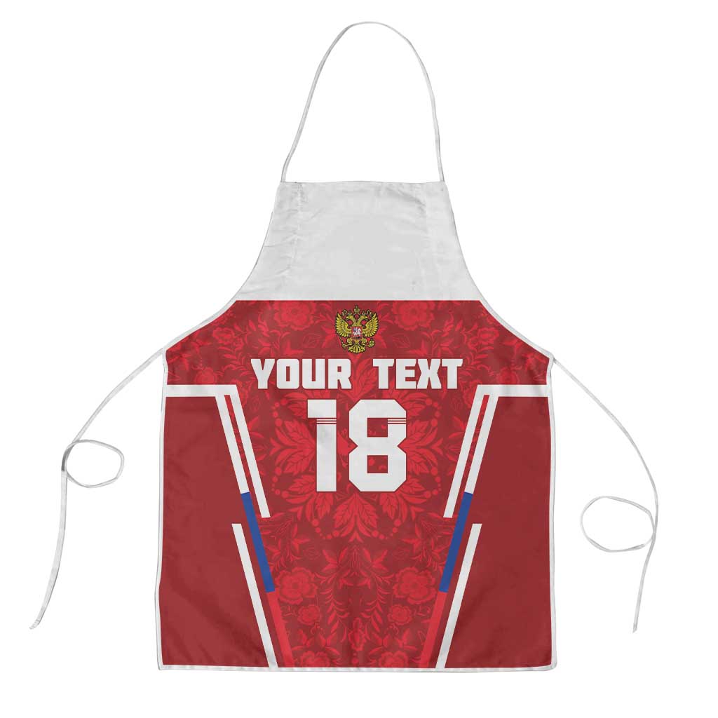 Custom Russia Football Apron Red Eagle Spirit - Wonder Print Shop
