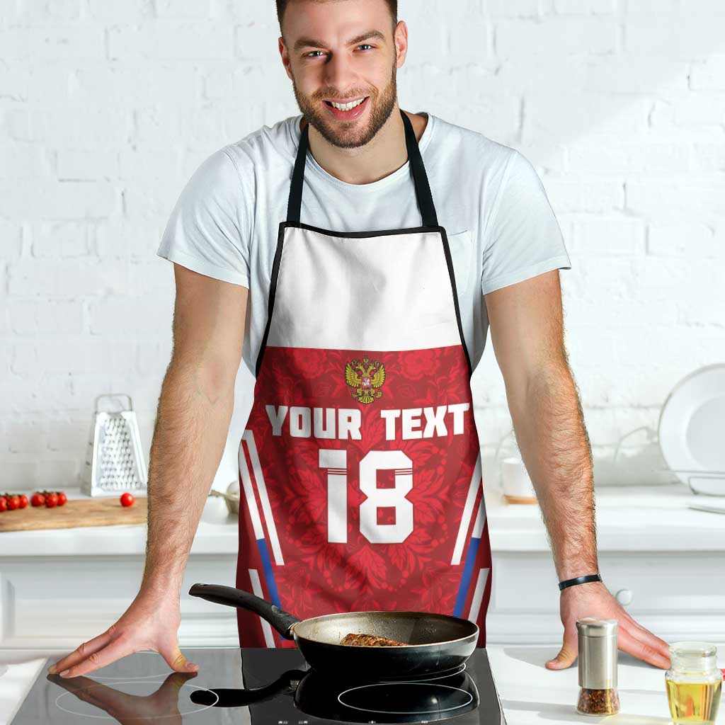 Custom Russia Football Apron Red Eagle Spirit - Wonder Print Shop