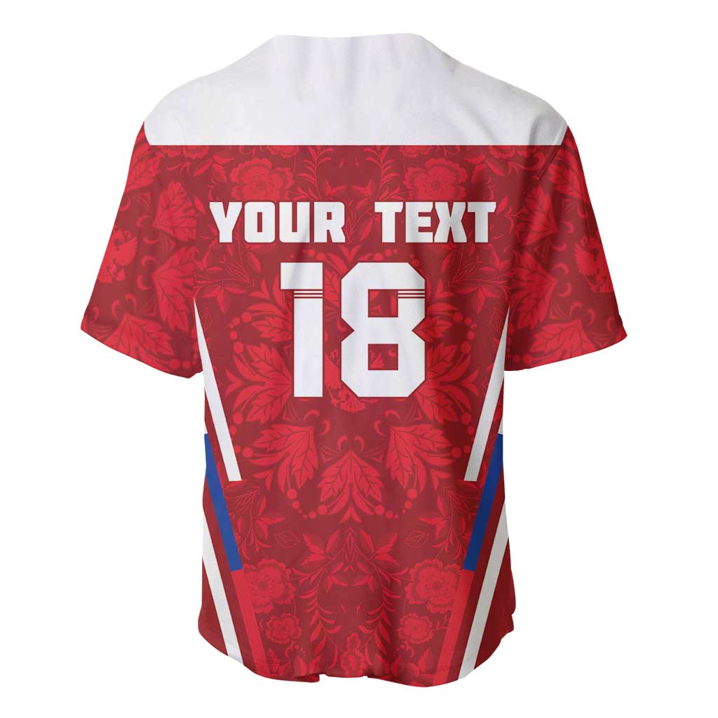 Custom Russia Football Baseball Jersey Red Eagle Spirit - Wonder Print Shop