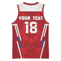 Custom Russia Football Basketball Jersey Red Eagle Spirit - Wonder Print Shop