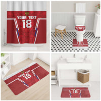 Custom Russia Football Bathroom Set Red Eagle Spirit - Wonder Print Shop