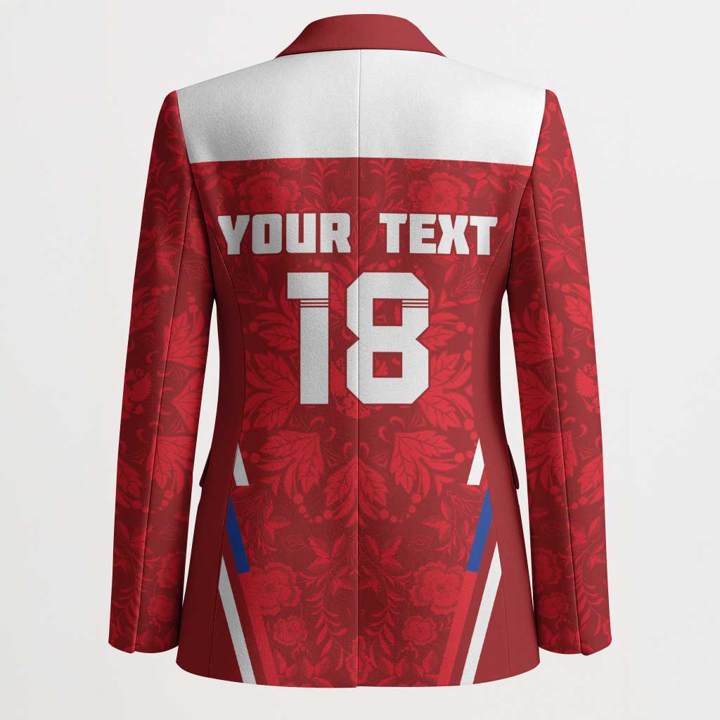Custom Russia Football Blazer Red Eagle Spirit - Wonder Print Shop