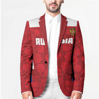 Custom Russia Football Blazer Red Eagle Spirit - Wonder Print Shop