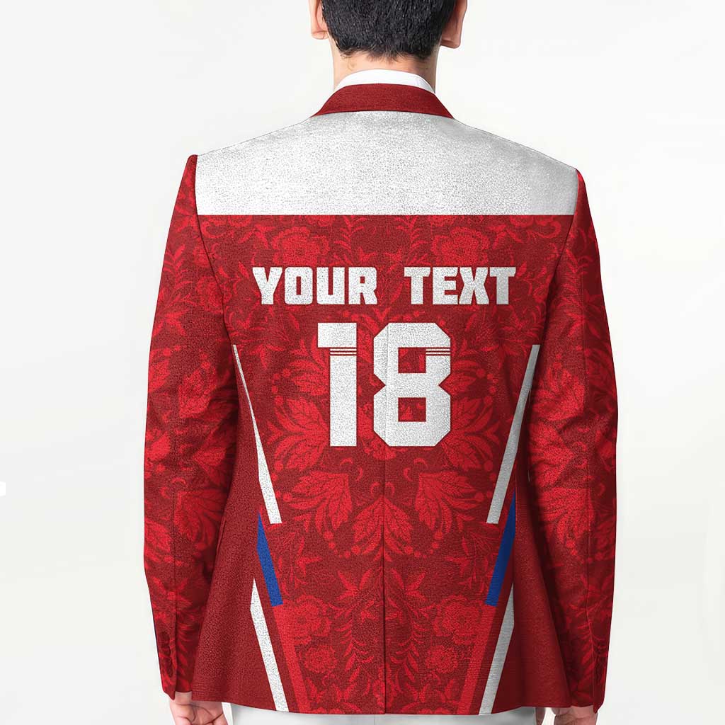 Custom Russia Football Blazer Red Eagle Spirit - Wonder Print Shop