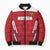 Custom Russia Football Bomber Puffer Jacket Red Eagle Spirit - Wonder Print Shop
