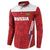 Custom Russia Football Button Sweatshirt Red Eagle Spirit - Wonder Print Shop
