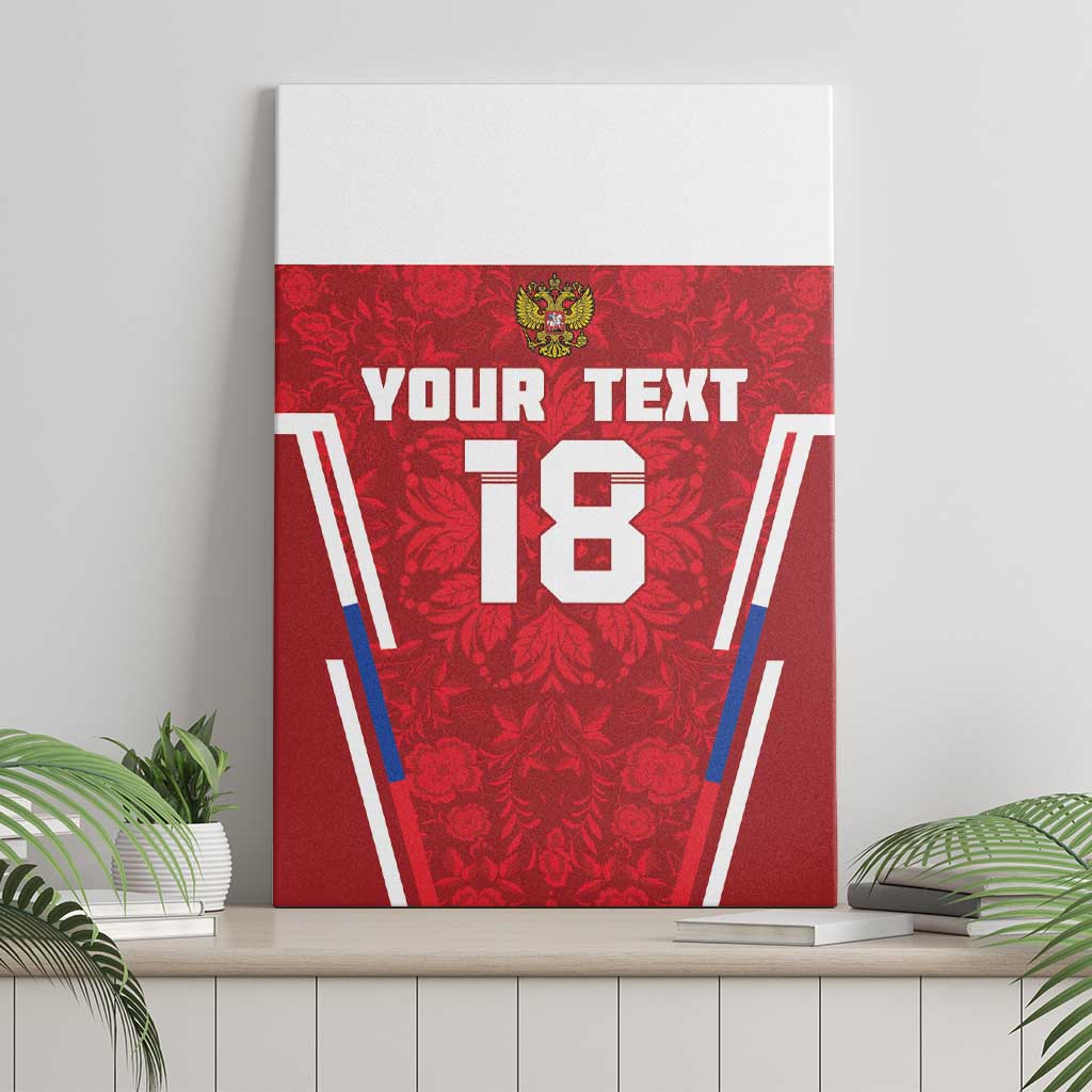 Custom Russia Football Canvas Wall Art Red Eagle Spirit - Wonder Print Shop