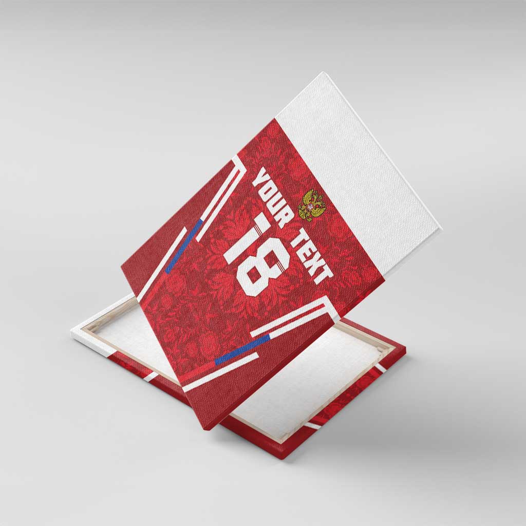 Custom Russia Football Canvas Wall Art Red Eagle Spirit - Wonder Print Shop