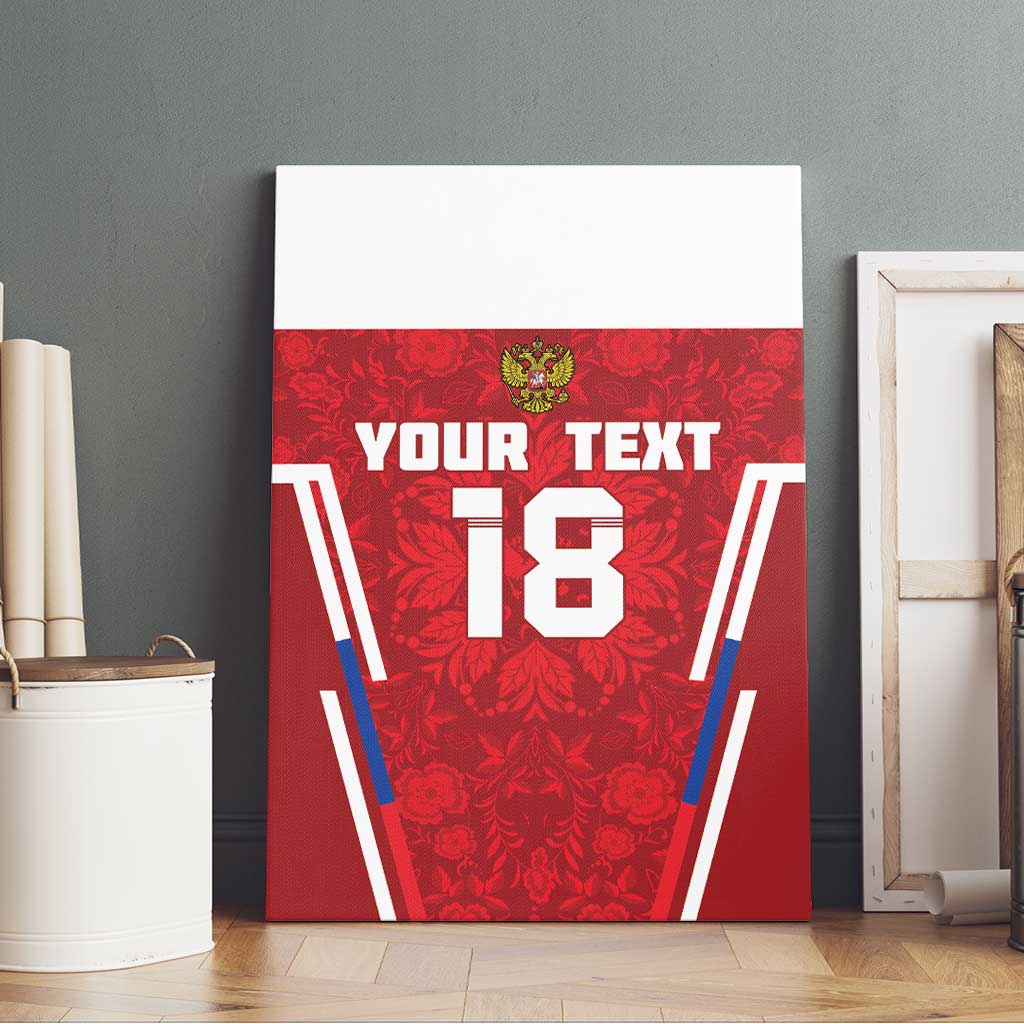 Custom Russia Football Canvas Wall Art Red Eagle Spirit - Wonder Print Shop