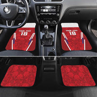 Custom Russia Football Car Mats Red Eagle Spirit - Wonder Print Shop