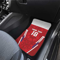 Custom Russia Football Car Mats Red Eagle Spirit - Wonder Print Shop