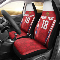 Custom Russia Football Car Seat Cover Red Eagle Spirit - Wonder Print Shop