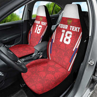 Custom Russia Football Car Seat Cover Red Eagle Spirit - Wonder Print Shop
