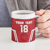 Custom Russia Football Ceramic Mug Red Eagle Spirit - Wonder Print Shop
