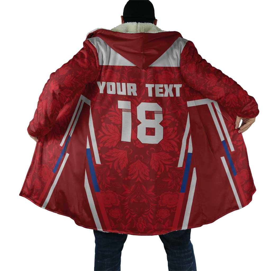 Custom Russia Football Cloak Red Eagle Spirit - Wonder Print Shop