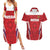 Custom Russia Football Couples Matching Summer Maxi Dress and Hawaiian Shirt Red Eagle Spirit - Wonder Print Shop