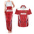 Custom Russia Football Couples Matching Tank Maxi Dress and Hawaiian Shirt Red Eagle Spirit - Wonder Print Shop