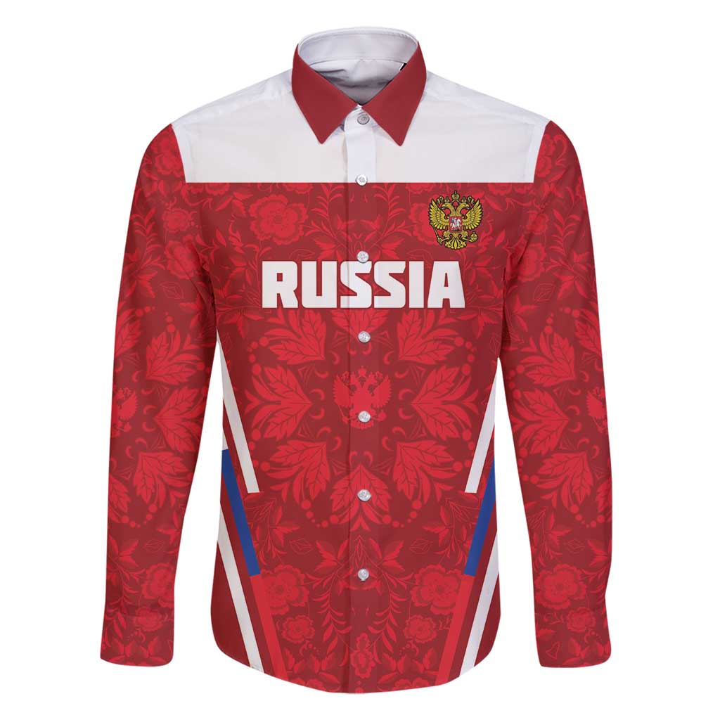 Custom Russia Football Family Matching Tank Maxi Dress and Hawaiian Shirt Red Eagle Spirit - Wonder Print Shop