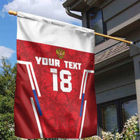 Custom Russia Football Garden Flag Red Eagle Spirit - Wonder Print Shop