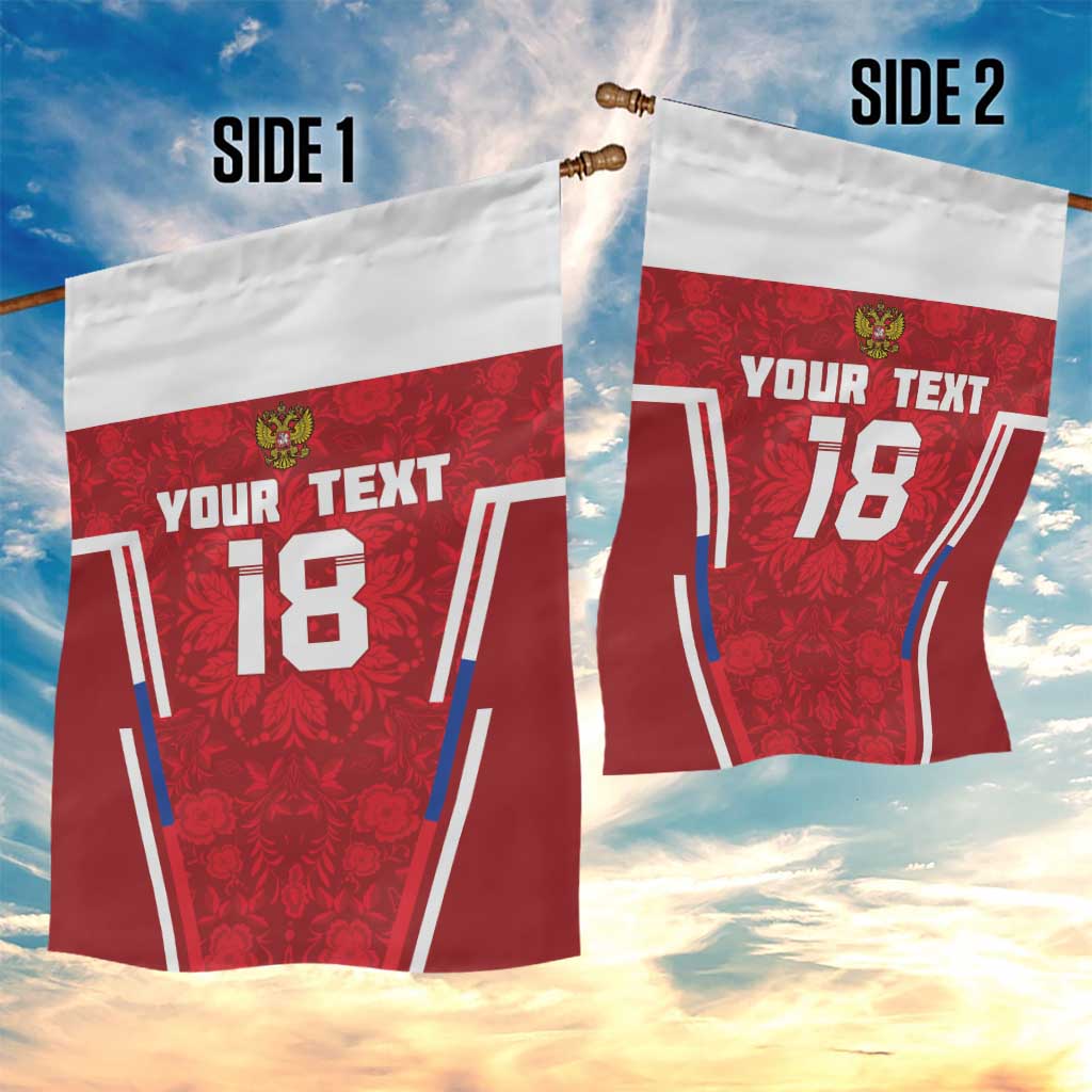 Custom Russia Football Garden Flag Red Eagle Spirit - Wonder Print Shop