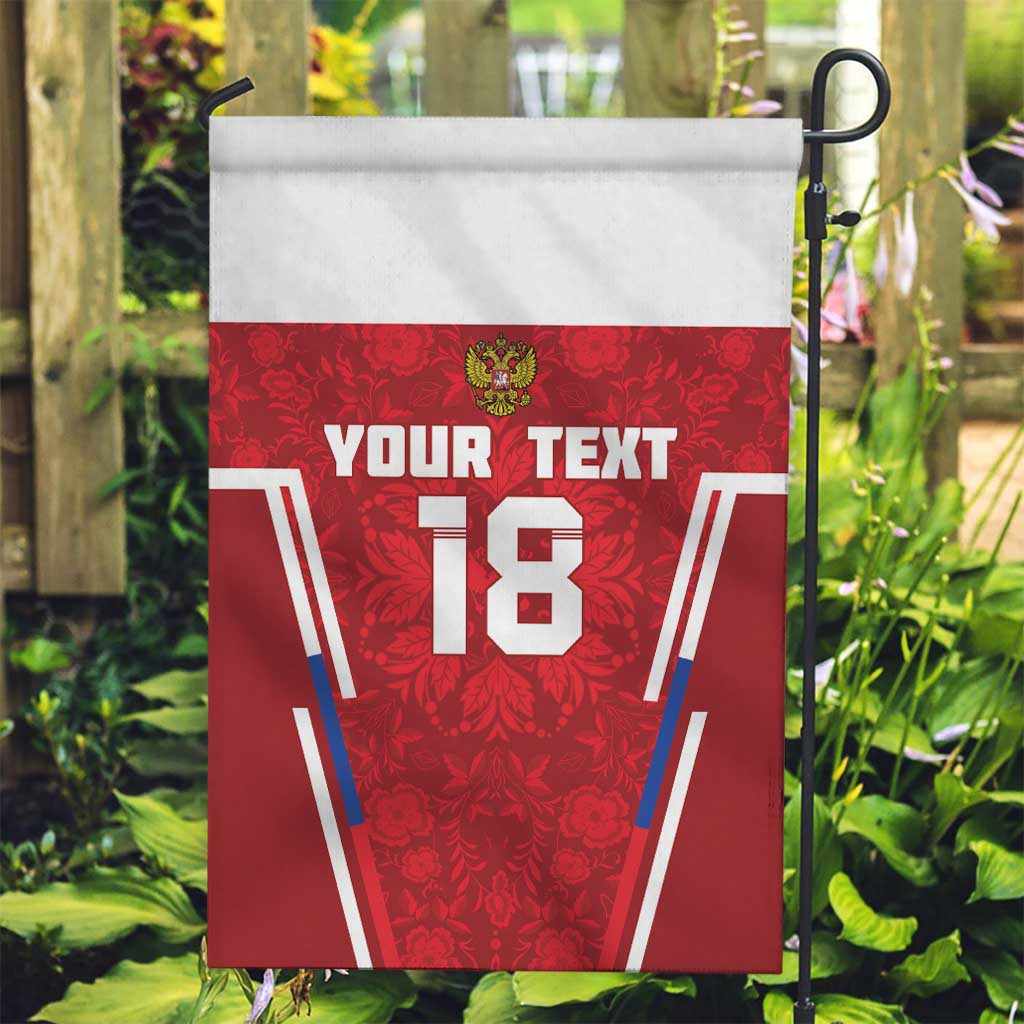 Custom Russia Football Garden Flag Red Eagle Spirit - Wonder Print Shop