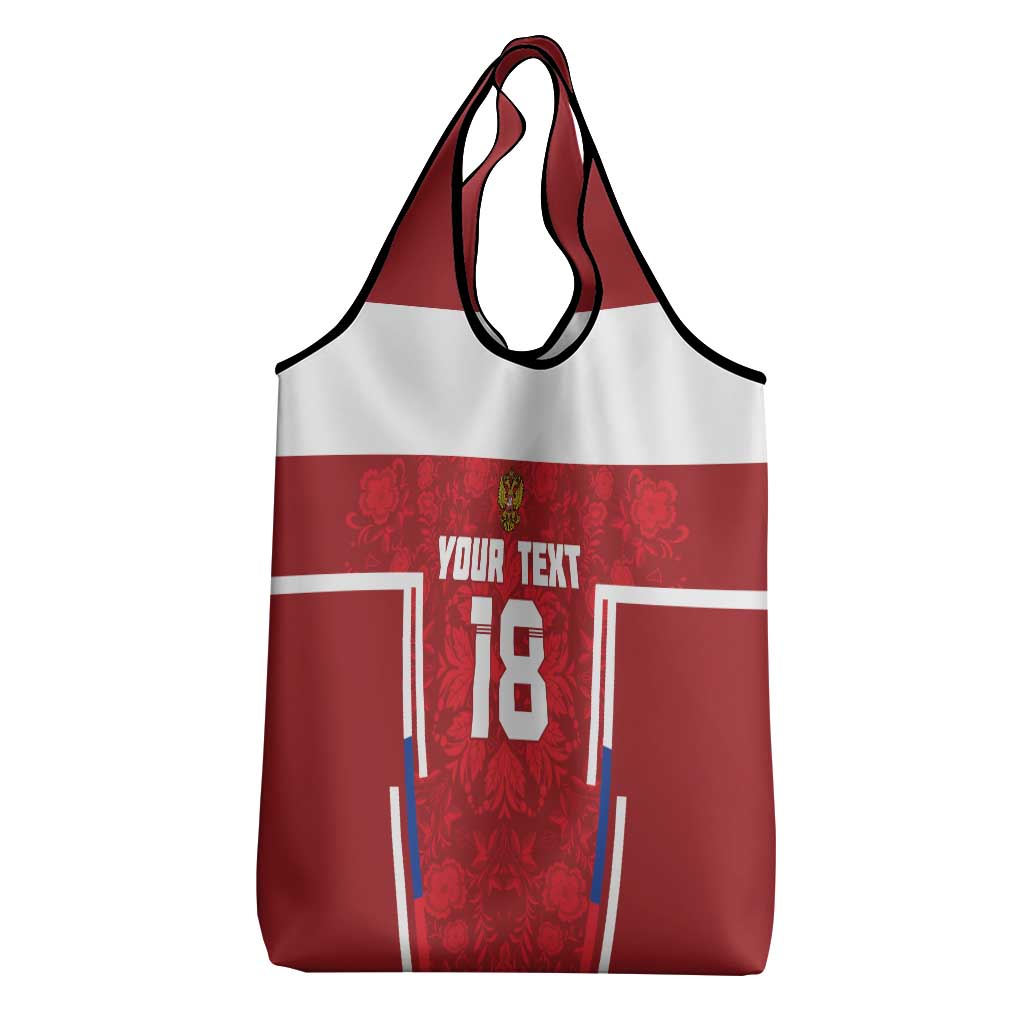 Custom Russia Football Grocery Bag Red Eagle Spirit - Wonder Print Shop