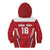 Custom Russia Football Kid Hoodie Red Eagle Spirit - Wonder Print Shop