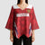 Custom Russia Football Kimono Sleeve Blouse Red Eagle Spirit - Wonder Print Shop