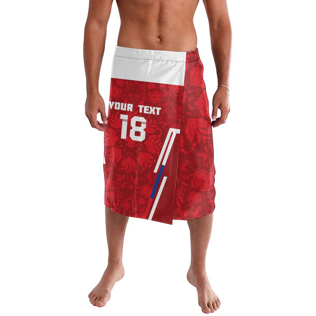 Custom Russia Football Lavalava Red Eagle Spirit - Wonder Print Shop