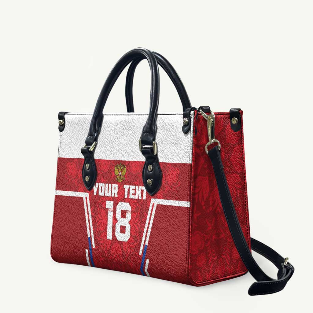 Custom Russia Football Leather Bag Red Eagle Spirit - Wonder Print Shop