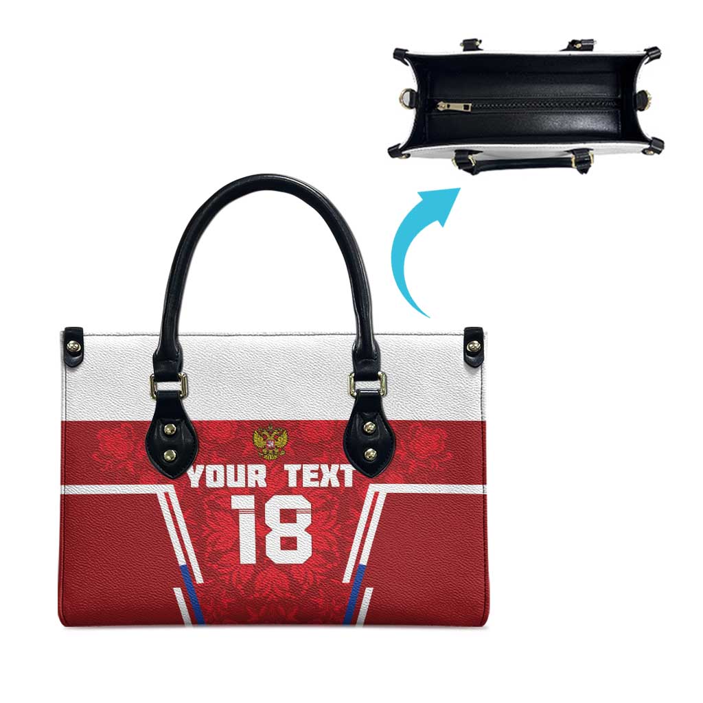 Custom Russia Football Leather Bag Red Eagle Spirit - Wonder Print Shop