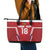 Custom Russia Football Leather Tote Bag Red Eagle Spirit - Wonder Print Shop
