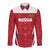 Custom Russia Football Long Sleeve Button Shirt Red Eagle Spirit - Wonder Print Shop