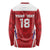 Custom Russia Football Long Sleeve Shirt Red Eagle Spirit - Wonder Print Shop