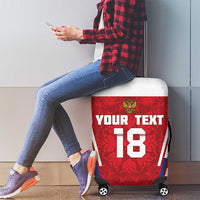 Custom Russia Football Luggage Cover Red Eagle Spirit - Wonder Print Shop