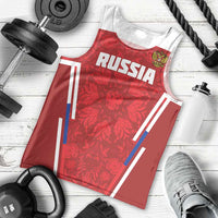 Custom Russia Football Men Tank Top Red Eagle Spirit - Wonder Print Shop
