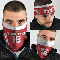 Custom Russia Football Neck Gaiter Red Eagle Spirit - Wonder Print Shop