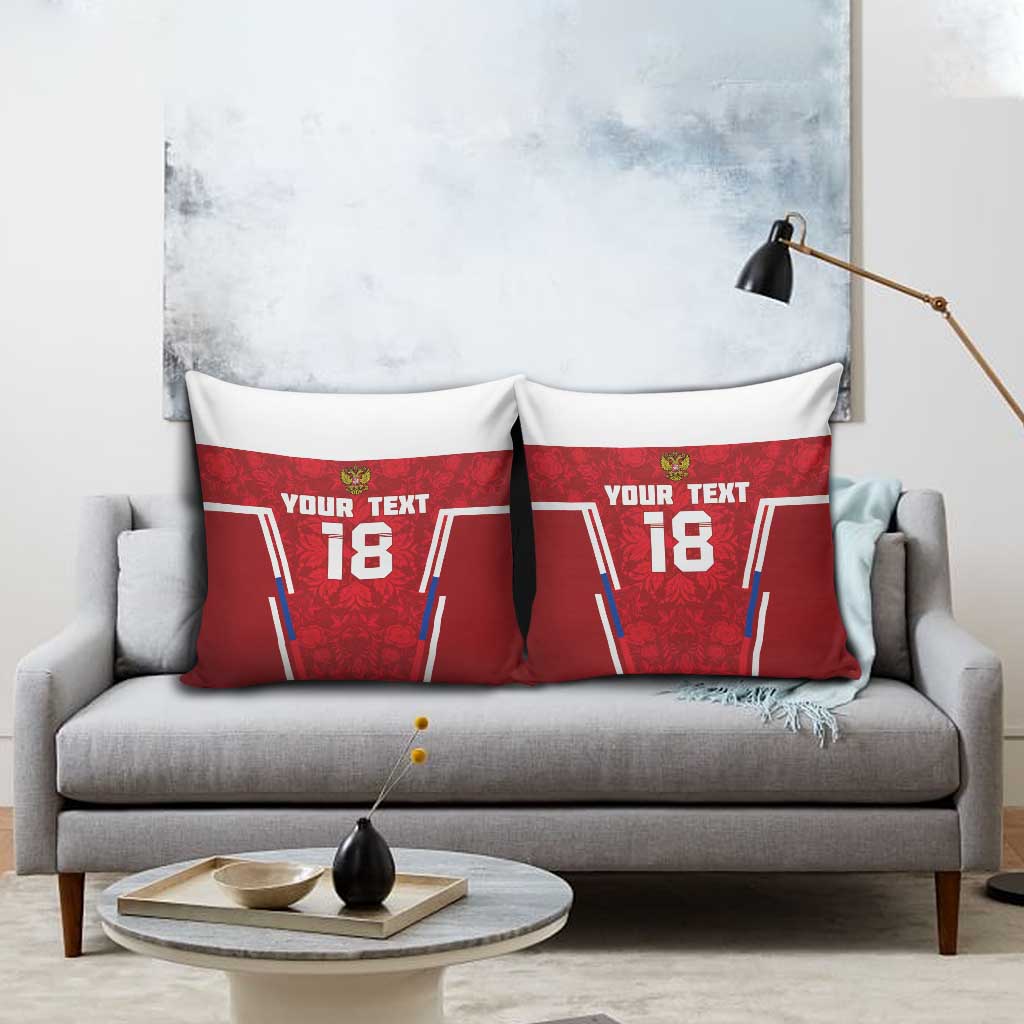 Custom Russia Football Pillow Cover Red Eagle Spirit - Wonder Print Shop