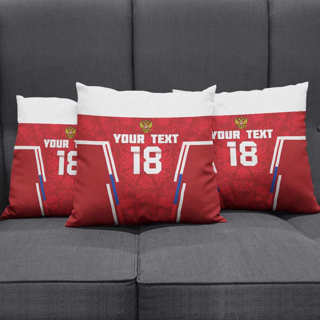 Custom Russia Football Pillow Cover Red Eagle Spirit - Wonder Print Shop
