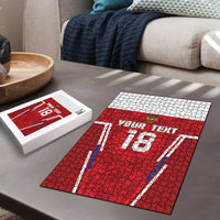 Custom Russia Football Puzzle Red Eagle Spirit - Wonder Print Shop
